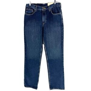 Carhartt Relaxed Fit Holter Jeans Men's 32x36 Straight Leg Stretch Landman Work